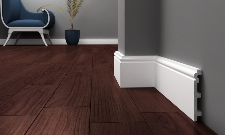 KROME P12019 LISTWA PRZYPODŁOGOWA BIAŁA