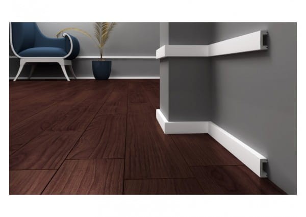 KROME PN4016 Listwa naścienna/przypodłogowa biała