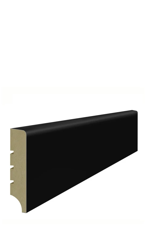 LAGRUS CLASSIC R5 RAL 9005 CZARNA LISTWA PRZYPODŁOGOWA MDF WILGOCIOODPORNE