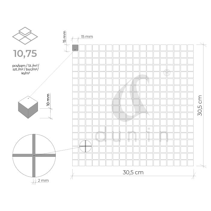 DUNIN TRAVERTINE CREAM MIX 15