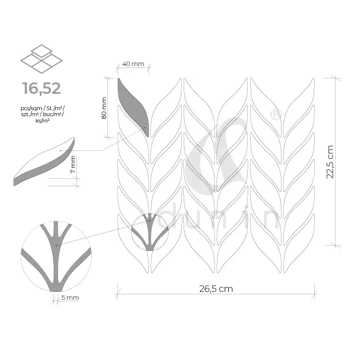 DUNIN BOTTANY CARRARA MATT