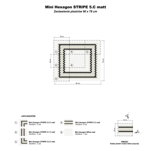 DUNIN MINI HEXAGON STRIPE 5.1.C MATT