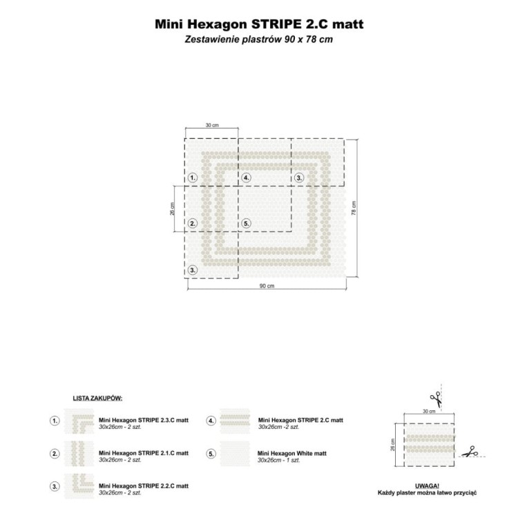 DUNIN MINI HEXAGON STRIPE 2.1.A MATT
