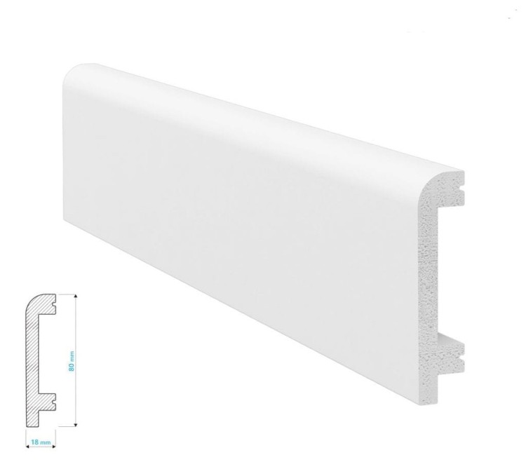 Listwa Przypodłogowa P8018 (80x18x2400mm)