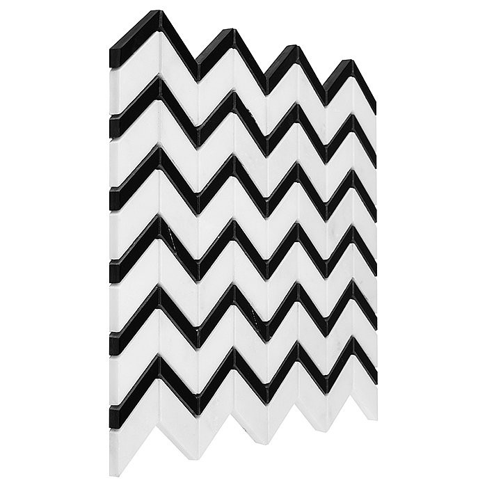 PURE WHITE CHEVRON MIX
