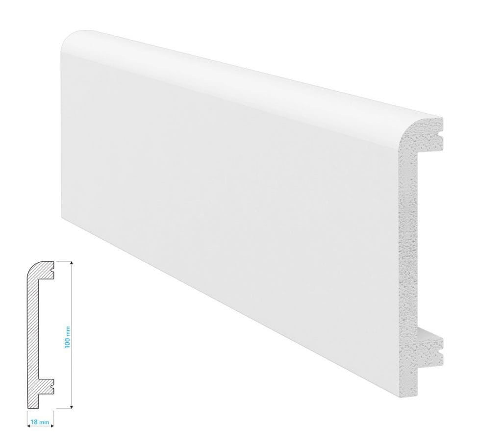 KROME P10018 Listwa przypodłogowa biała