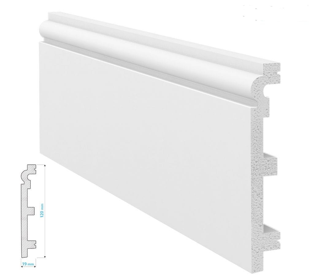 KROME P12019 LISTWA PRZYPODŁOGOWA BIAŁA