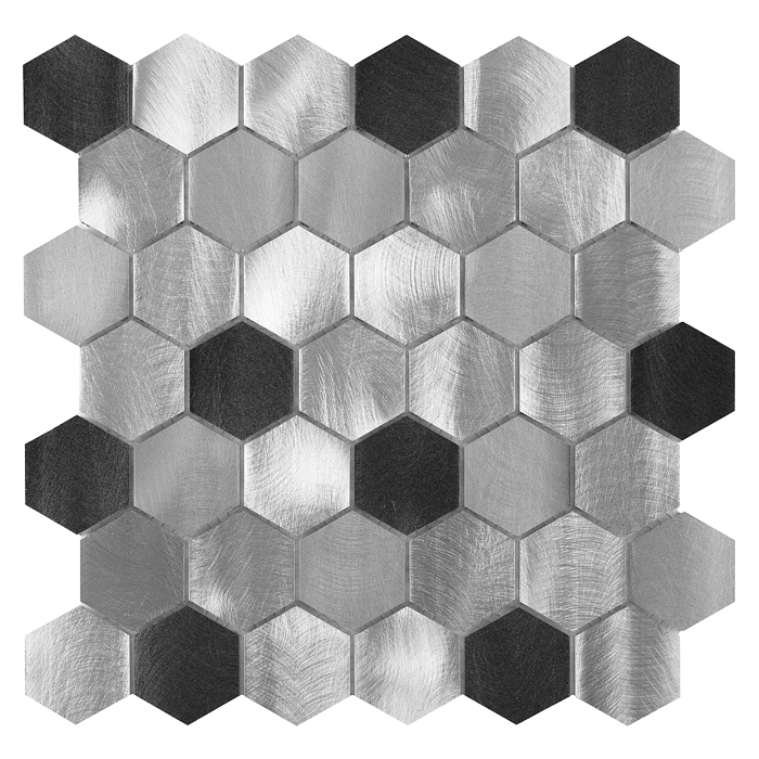 Mozaika Dunin Allumi Grey Hexagon Mix 48