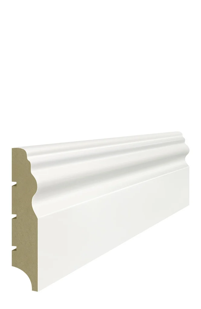 Listwa przypodłogowa MDF Lagrus Luwr 100 PLUS biała RAL 9003