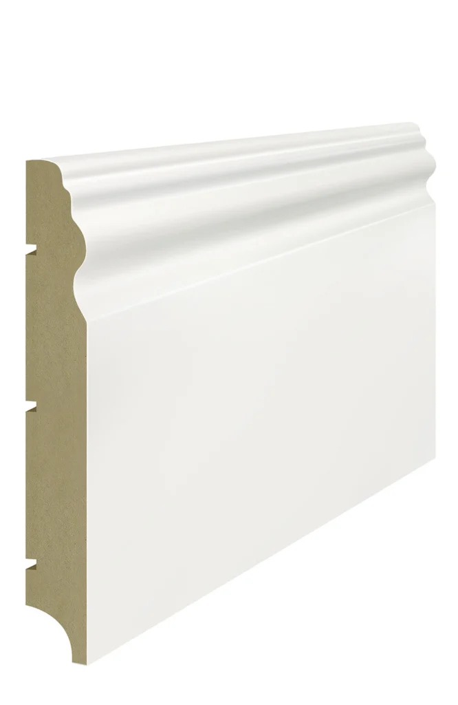 Listwa przypodłogowa MDF Lagrus Luwr 150 PLUS biała RAL 9003