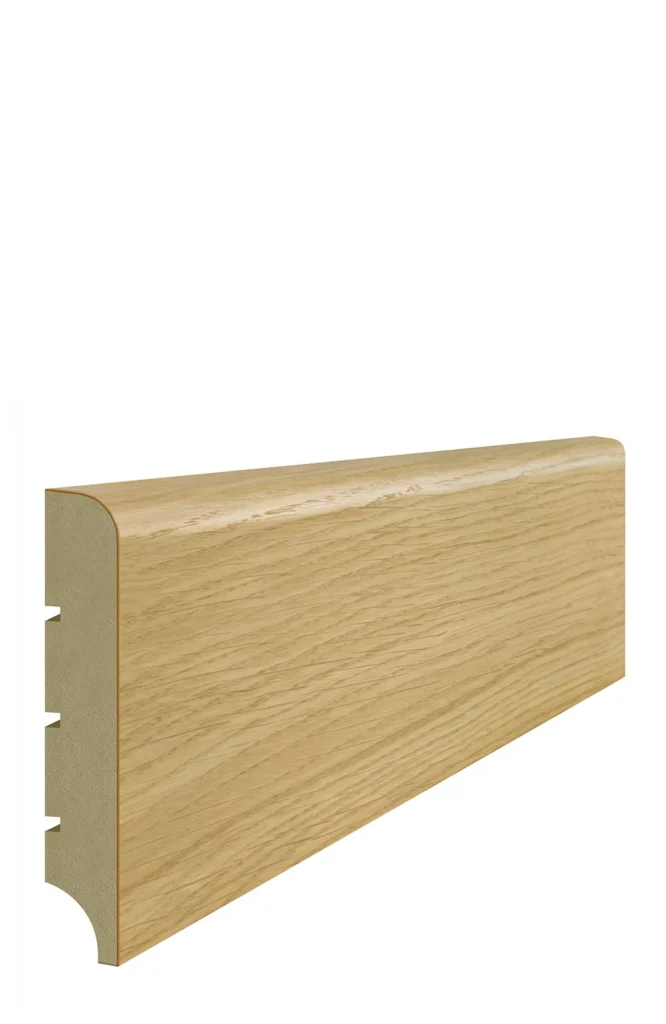 Listwa MDF Lagrus Standard 100 PLUS dąb naturalny fornir surowy