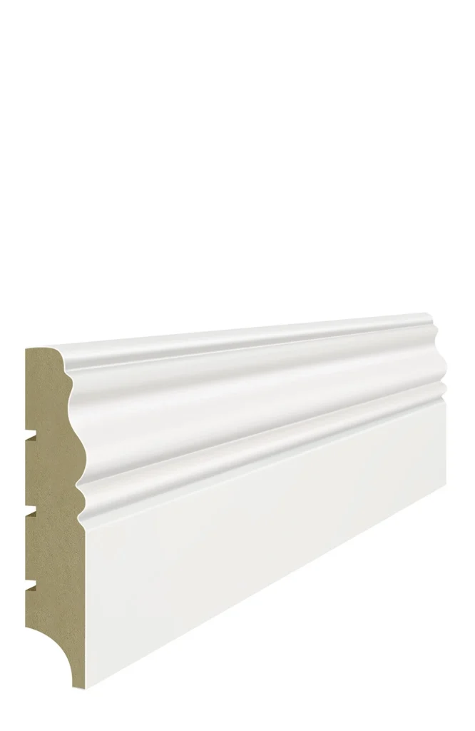 Listwa przypodłogowa MDF Lagrus Wersal 100 biała RAL 9003