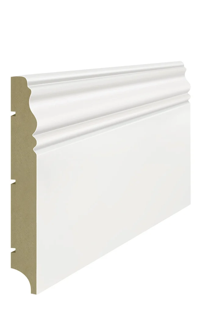 Listwa przypodłogowa MDF Lagrus Wersal 150 PLUS biała RAL 9003