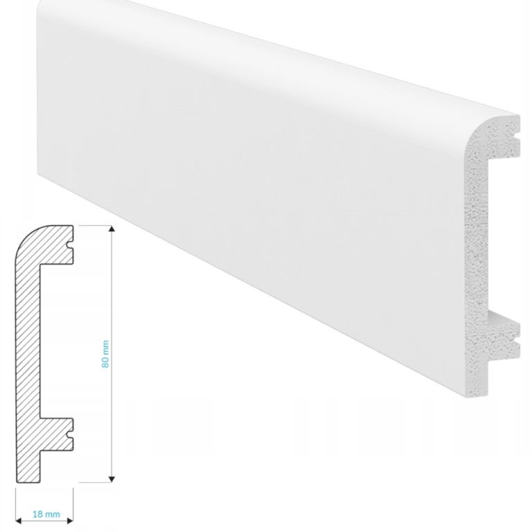 Listwa przypodłogowa biała P8018 KROME