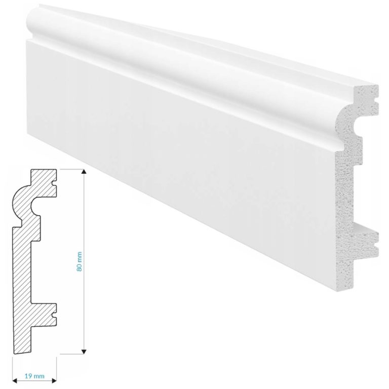 Listwa przypodłogowa biała P8019 KROME