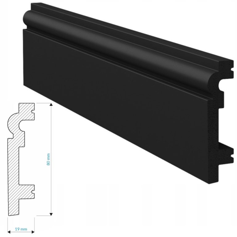 Listwa przypodłogowa czarna P8019B KROME